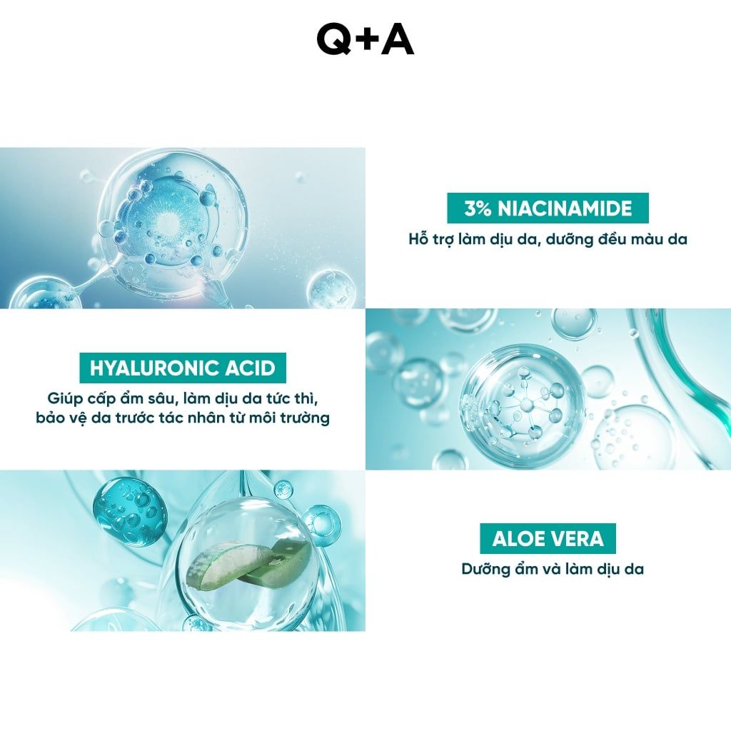  Q+A Nước hoa hồng Niacinamide Daily Toner 100ml 