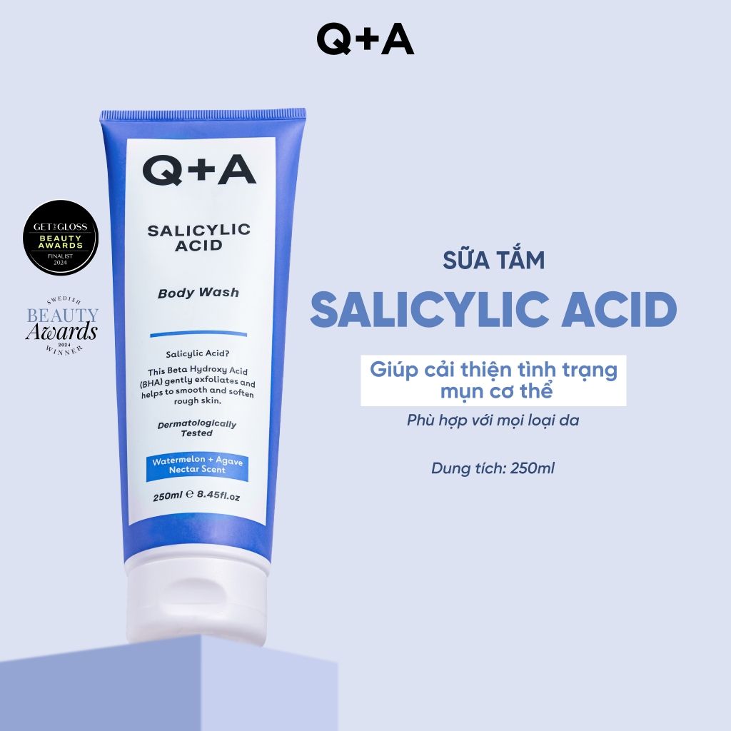  Q+A Sữa tắm Salicylic Acid Body Wash 250ml 