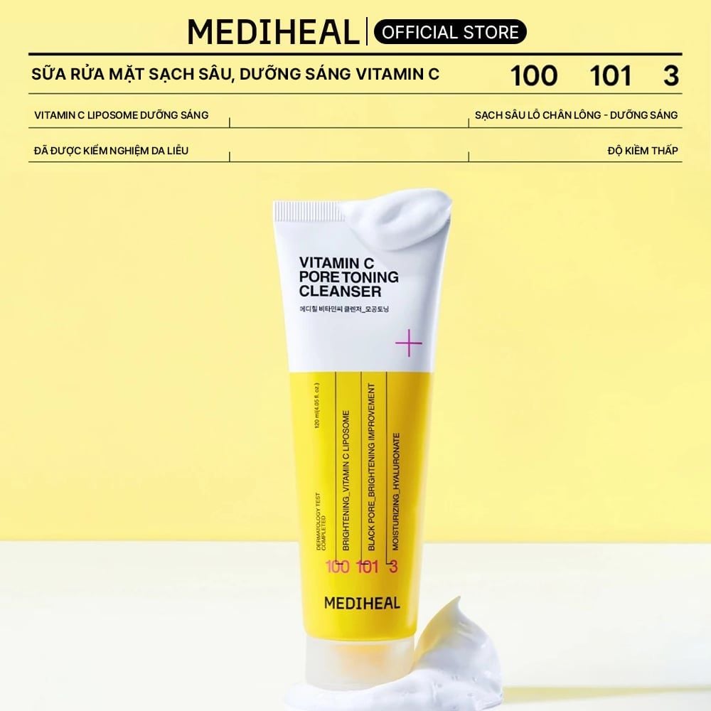  Mediheal Sữa Rửa Mặt Hỗ Trợ Làm Sạch và Chăm Sóc Các Vấn Đề Về Da 120ml 