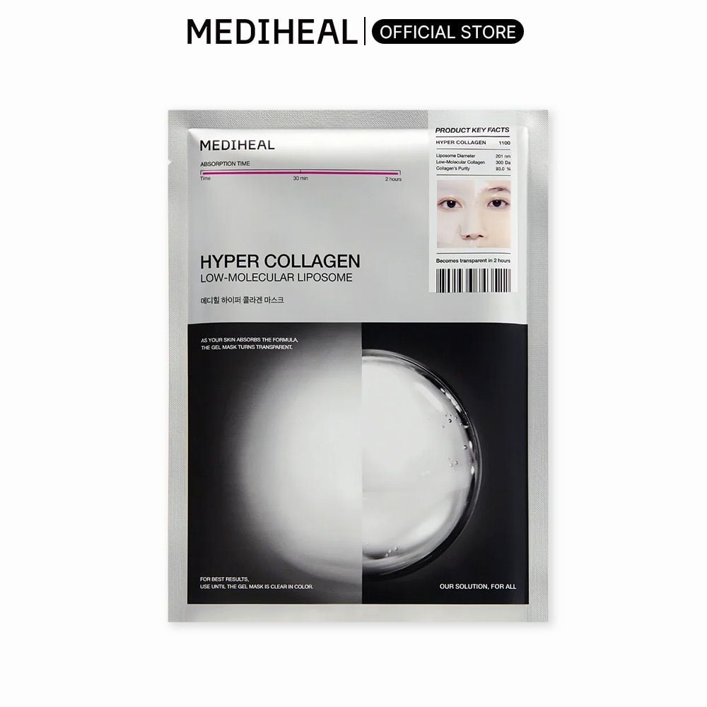  Mediheal Mặt Nạ Gel Hyper Giúp Làm Mát, Dưỡng Da Săn Chắc Đàn Hồi 35g/miếng (lẻ 1 miếng) 