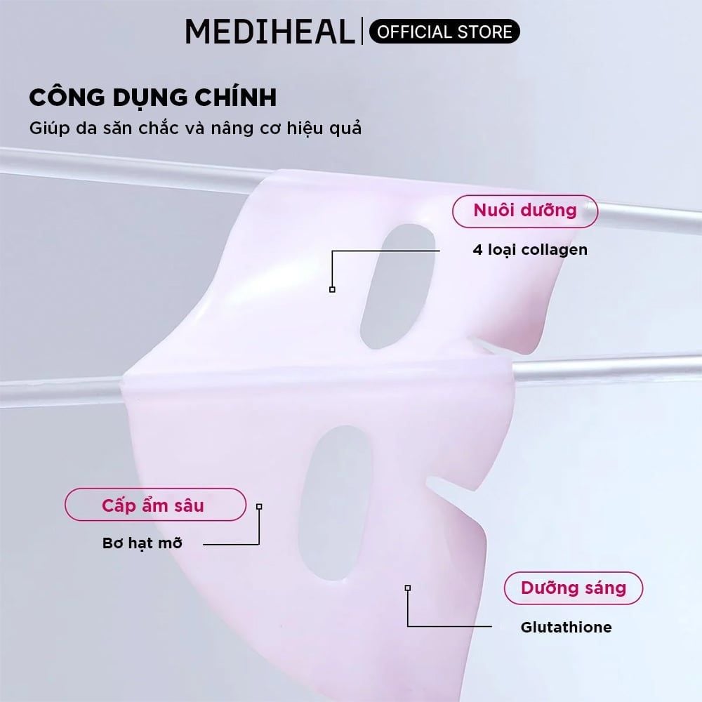 Mediheal Mặt Nạ Gel Hyper Giúp Làm Mát, Dưỡng Da Săn Chắc Đàn Hồi 35g/miếng (lẻ 1 miếng) 