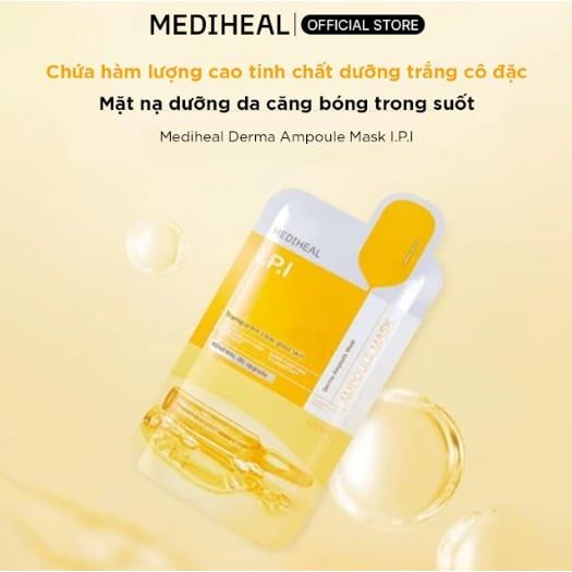  Mediheal Mặt nạ Derma Ampoule Mask 26ml – Công Nghệ Liposome 5.000ppm, Giúp Chăm Sóc Da Chuyên Sâu 
