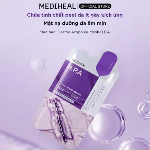  Mediheal Mặt nạ Derma Ampoule Mask 26ml – Công Nghệ Liposome 5.000ppm, Giúp Chăm Sóc Da Chuyên Sâu 