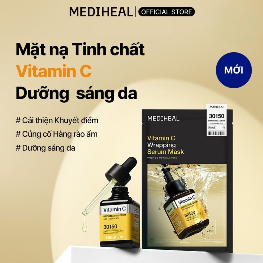  Mặt Nạ Mediheal Wrapping Serum Mask 25ml Tăng Cường Dưỡng Chất (1 Miếng) 
