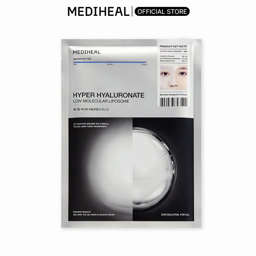  Mediheal Mặt Nạ Gel Hyper Giúp Làm Mát, Dưỡng Da Săn Chắc Đàn Hồi 35g/miếng (lẻ 1 miếng) 