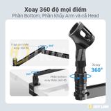  ULANZI LS26 - Giá Đỡ Kẹp Chữ C Dành Cho Mic Thu Âm 