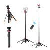  ULANZI MT-44M - Tripod Magsafe, Chân Tự Bung, vít 1/4, Remote Bluetooth, Cao 149CM 