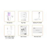  Comica Ejoy Uni - Micro USB Comica EJoy Uni RGB Condenser Có Màn Lọc, Kèm Desktop Stand & Boom Arm Chuyên Nghiệp - Hàng Chính Hãng 