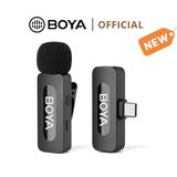  BOYA BY-V1/V10/V2/V20 V2.0 Micro Không Dây Ve Áo Micro Khử Tiếng Ồn Vlogging Mic Cho iPhone Android 