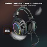  Fifine H6 - Tai nghe USB thiết kế kèm Micro tháo rời - đèn RGB đổi màu 