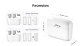  ULANZI J12 Series (Màu Trắng) - Mic thu âm không dây dành cho Điện thoại iOS cổng Lightning/ Android cổng Type-C 