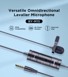  BOYA BY-M1S - Mic thu âm cài áo có dây cổng 3.5mm TRRS | Dành cho Điện thoại và Máy ảnh 