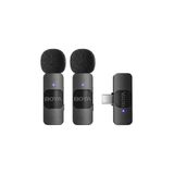  BOYA BY-V20 Micro Thu Âm Không Dây Cho Điện Thoại Type-C (Bản Đôi) 