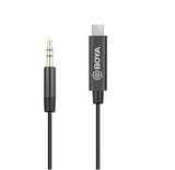  Cáp kết nối BY-K2 .Từ Jack 3.5mm sang Cổng Type-C (3.5mm Male TRRS to Male TYPE-C adapter cable) 