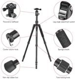  Chân Máy Ảnh G22 + G00 Portable Travel Camera Tripod Monopod with 360 Degree Ball Head – Chính Hãng KINGJOY (Aluminum) 