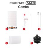  Đèn LED cầm tay Zhiyun Fiveray M40 Combo - FULL VAT 