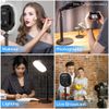  VIJIM K7 - Đèn LED đổi 3 màu (3200-5600K) kèm chân Tripod để bàn có thể điều chỉnh độ cao, Ballhead xoay 360° 