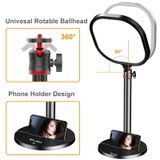  VIJIM K7 - Đèn LED đổi 3 màu (3200-5600K) kèm chân Tripod để bàn có thể điều chỉnh độ cao, Ballhead xoay 360° 