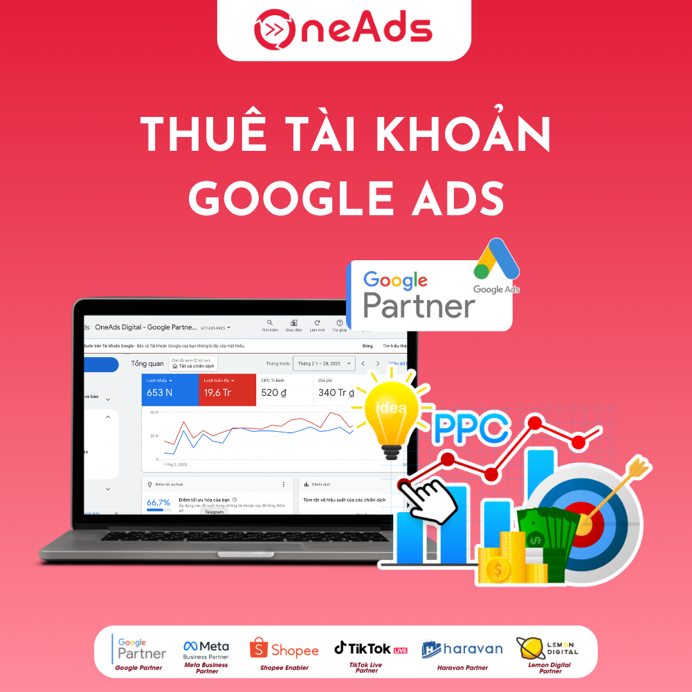  Dịch vụ thuê tài khoản quảng cáo Google Adwords 