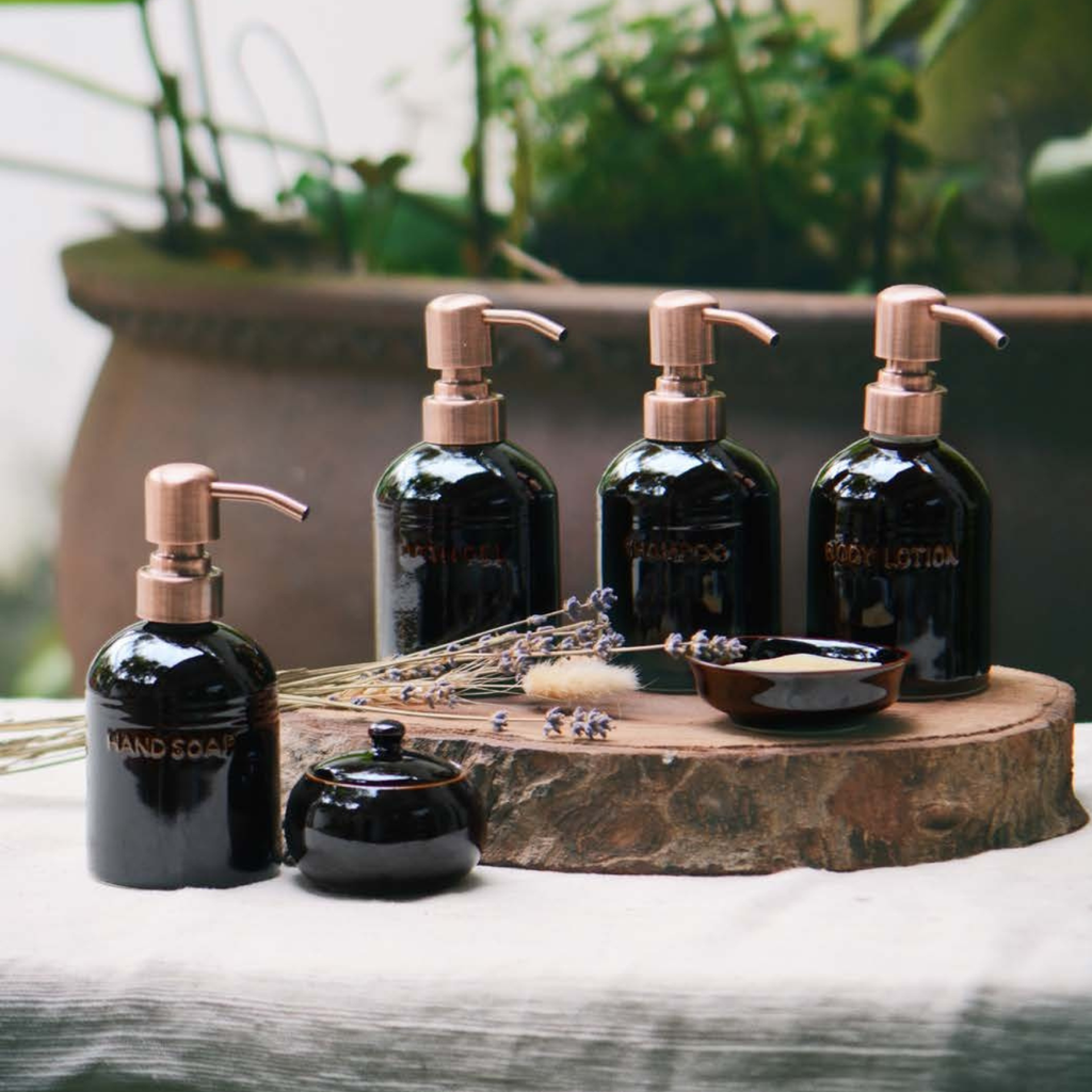  Bình đựng xà phòng tròn bằng nhựa thông 