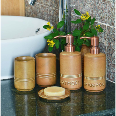  Bộ 2 bình đựng xà phòng tròn bằng kim loại 