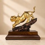 Biểu Trưng Bạch Hổ dát vàng 24k