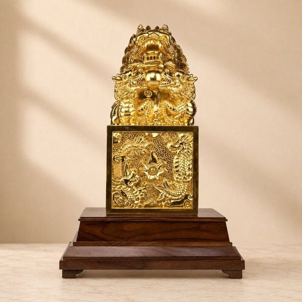 Ấn Rồng dát vàng 24k