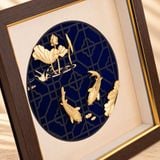 Tranh Cá Chép Hoa Sen Dát Vàng 24k (Mẫu 2)