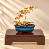 Chậu Lan 2 Cành dát vàng 24k