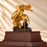 Tượng Chim Hạc dát vàng 24k (Mẫu 1)