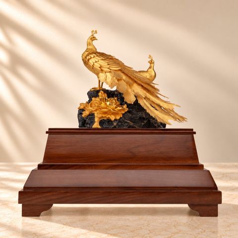 Chim Công dát vàng 24k (Mẫu 2)