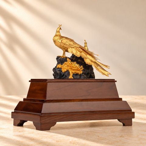 Chim Công dát vàng 24k (Mẫu 2)