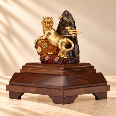 Hổ Phú Quý dát vàng 24k (Mẫu 3)