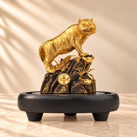 Hổ Phú Quý dát vàng 24k (Mẫu 4)
