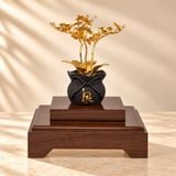 Chậu Lan 3 Cành dát vàng 24k