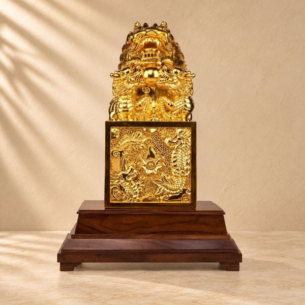 Ấn Rồng dát vàng 24k