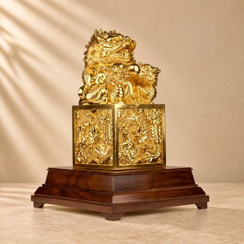 Ấn Rồng dát vàng 24k