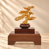 Chậu Cây Tài Lộc dát vàng 24k (mẫu 2)