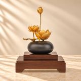 Bình Hoa Sen dát vàng 24k