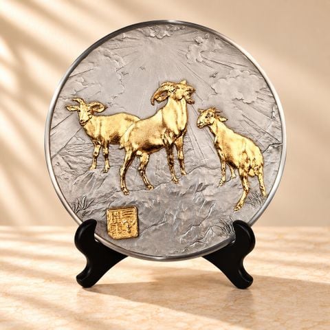 Đĩa Pewter Tam Dương Khai Thái