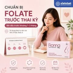 Fionna (5-MTHF) – Bổ sung acid folic (vitamin B9) dạng hoạt tính, hộp 30 viên
