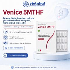 Venice 5MTHF - Bổ Sung Vitamin Và Khoáng Chất Cho Phụ Nữ Chuẩn Bị Mang Thai