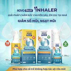 Khí Dung Mũi Họng Novopetie - Hỗ Trợ Giảm Sổ Mũi, Ngạt Mũi Chuyên Sâu Cho Trẻ, Chai 100ml