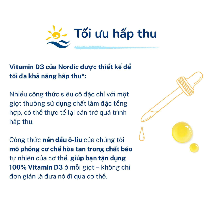 D3 Nordic Naturals Chính Hãng, Bổ Sung Vitamin D3 Cho Trẻ Sơ Sinh Giúp xương Chắc Khỏe