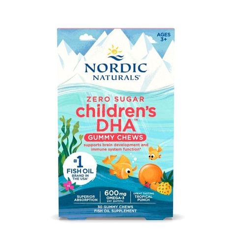 Kẹo Dẻo DHA Nordic Naturals, Hỗ Trợ Phát Triển Não Bộ Và Thị Giác Cho Trẻ Từ 3 Tuổi