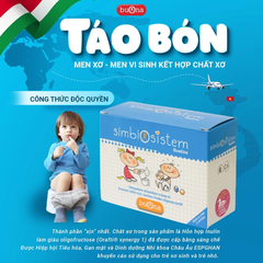 Simbiosistem Buona - Men Vi Sinh Bổ Sung Chất Xơ, Hỗ Trợ Giảm Táo Bón An Toàn Và Hiệu Quả Cho Trẻ