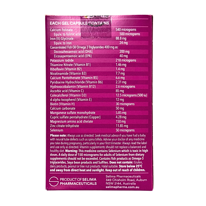 Ultra Nature Selancy Woman - Vitamin Tổng Hợp Cho Mẹ Bầu Và Sau Sinh, Nhập Khẩu Chính Hãng Từ Úc