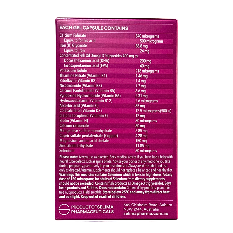 Ultra Nature Selancy Woman - Vitamin Tổng Hợp Cho Mẹ Bầu Và Sau Sinh, Nhập Khẩu Chính Hãng Từ Úc