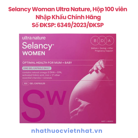 Ultra Nature Selancy Woman - Vitamin Tổng Hợp Cho Mẹ Bầu Và Sau Sinh, Nhập Khẩu Chính Hãng Từ Úc