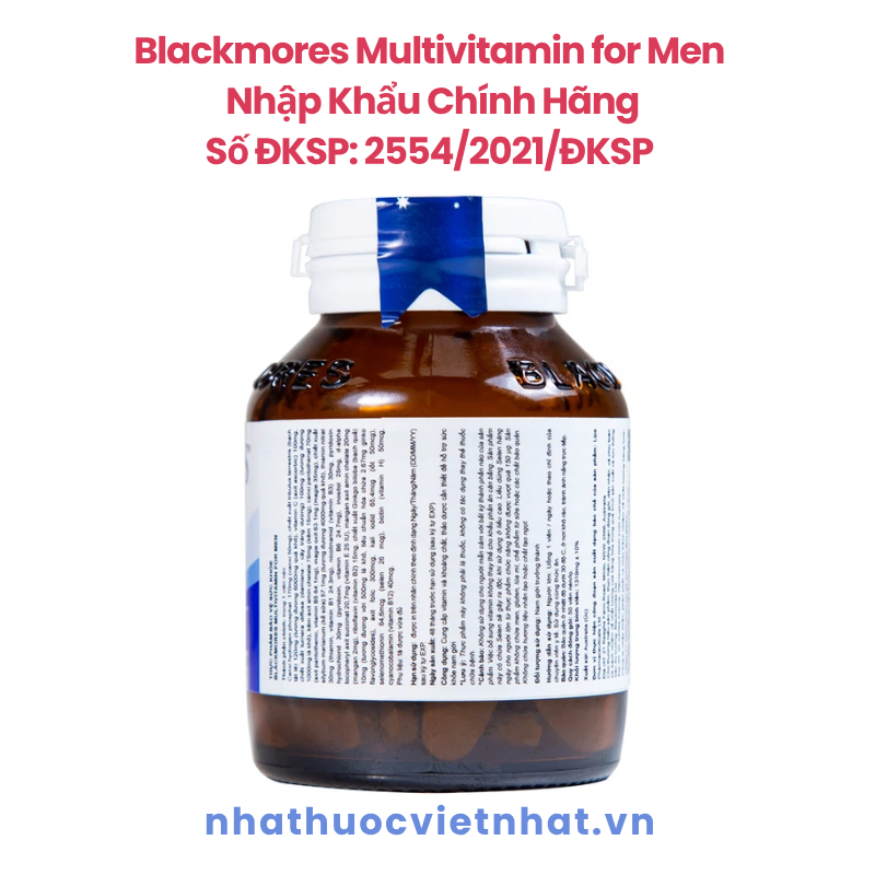 Blackmores Multivitamin For Men - Hỗ Trợ Tăng Cường Sinh Lý Và Sức Khoẻ Toàn Diện